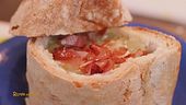 Minestra di porro, patate e speck