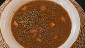 La minestra di lenticchie con verdure