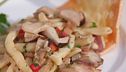 Hilatiaddi con funghi porcini e cialda di provola
