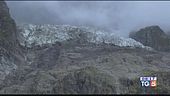 Il ghiacciaio frana Sos in Val D'Aosta