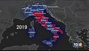 L'onda blu che colora il paese
