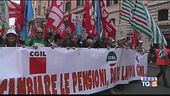 Pensionati in piazza oggi a Roma