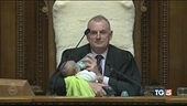 Un ospite speciale in Parlamento