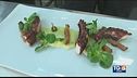 Polpo arrosto con guanciale e purea di patate e porri