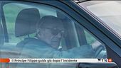 Filippo guida ancora e non mette la cintura