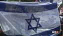 Bandiera israeliana al bando in Francia