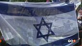 Bandiera israeliana al bando in Francia