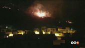 E' maxi incendio sfollati a Sarno