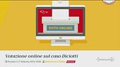 Diciotti, in ritardo il voto online