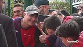 Napoli, vip italiani in campo