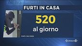 Incubo furti, 520 al giorno
