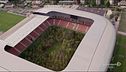 Lo stadio si trasforma in un bosco