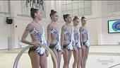 Le farfalle della nazionale di ginnastica ritmica