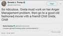 Trump-Greta, scontro social