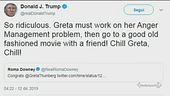 Trump-Greta, scontro social