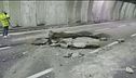 A26, crollo in galleria