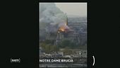 L'inizio dell'incendio, Notre Dame brucia
