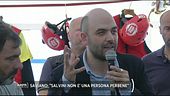 Saviano a bordo della Open arms