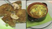 Frittata con mix di funghi