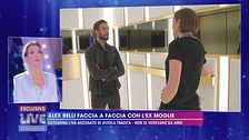 Alex Belli e Katarina entrano nell'ascensore