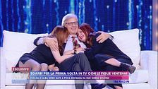 Sgarbi per la prima volta in TV con le figlie
