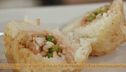 Arancini con seppie e piselli