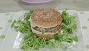 Hamburger di Fassona con toma e salsa verde