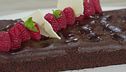 Torta cioccolato e lamponi