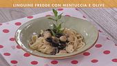 Linguine fredde con mentuccia ed olive