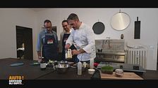 Finta tartare di manzo con tartufo nero e salsa di erbe
