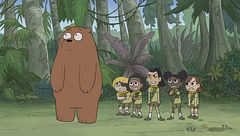 Il campeggio sull'isola