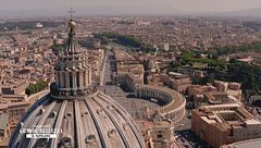 In cima alla cupola di San Pietro
