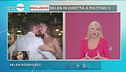 Belen Rodriguez in diretta a Mattino 5