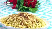Bucatini con la bottarga