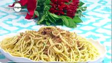 Bucatini con la bottarga