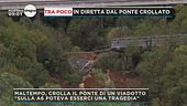 Maltempo, crolla il ponte di un viadotto