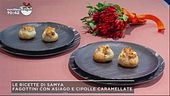 Fagottini con Asiago e cipolle caramellate