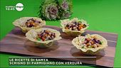 Scrigno di parmigiano con verdura