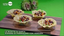 Scrigno di parmigiano con verdura