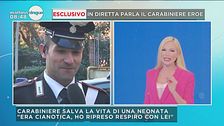 Carabiniere salva la bimba che soffoca