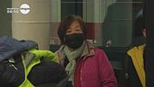 Esclusivo le immagini dei passeggeri provenienti da Wuhan