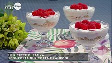 Scomposta di ricotta e lamponi