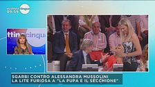 L'epica lite tra Alessandra Mussolini e Vittorio Sgarbi