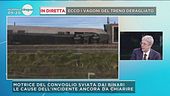 In diretta ecco i vagoni del treno deragliato