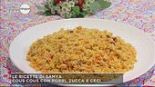 Cous cous con porri, zucca e ceci