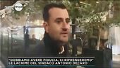Il sindaco di Bari, Antonio Decaro, in lacrime: "Ce la faremo"