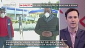 In diretta da un distributore di benzina a Roma