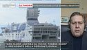 Giovanni Toti, governatore della Liguria sulla nave ospedale nel porto di Genova