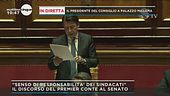 Il discorso del premier Conte al  Senato sull'emergenza Coronavirus