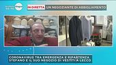 In diretta Stefano Parolari, negoziante di abbigliamento